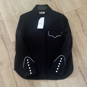 Atelier Crump Black Shirt in size Small, NWT!